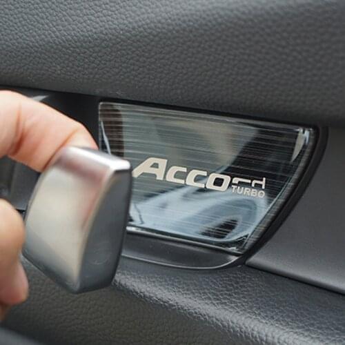 Car accessories For Honda Accord 2018 2019 2020 Car door bowl decorated patch interior Handle Protector Cover sticker