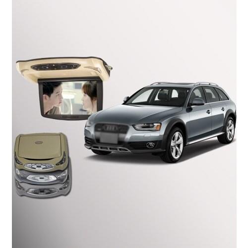 BigBigRoad For Audi allroad Q3 Q5 A7 A5 A3 S3 S5 S6 Car Roof Mounted in car Monitors LED Digital Screen Flip Down Monitor DVD