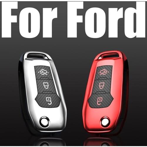 Car Key Cover Case For Ford Fusion Fiesta Escort Mondeo ESCAPE Kuga Edge Ranger Explorer Mustang F150 F250 F350 Focus MK3 MK4
