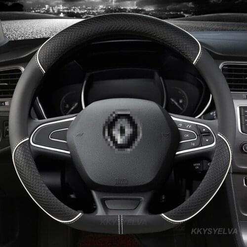 Steering Wheel Cover for Renault Scenic Clio Laguna 2 3 4 5 Kangoo Fluence Megane Trafic Talisman Twingo Kaptur Car Accessories