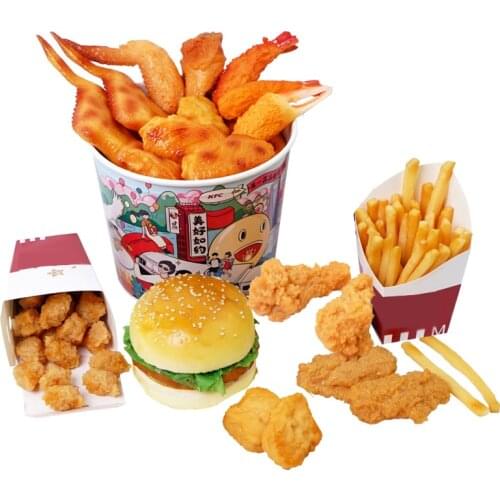 Children Simulation Food Toys Pretend Play Hamburger French Fries Set Cooking Toy Play House Simulation Snack Kids Kitchen Toys