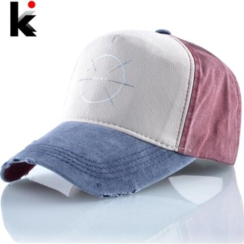 Cotton Dad Hats 2019 New Baseball Cap Men Spring Summer Breathable Snapback Denim Hat For Women Fashion Hip Hop Bones Casquette