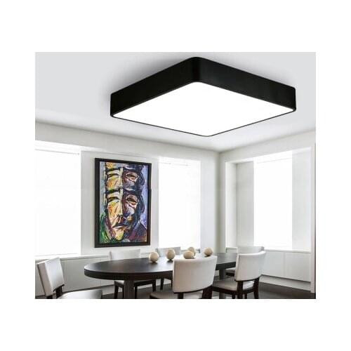 Square Simple Ceiling Light Modern Simple Lamps For Home Livingroom Bedroom Restaurant Aisle Corridor With LED Office