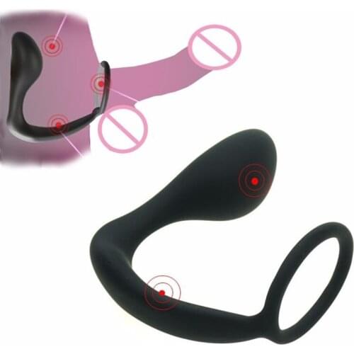 Prostata Massage With Penis Delay Ejaculation Ring G Point Stimulate Prostate Massager Anal Vibrator Sex Toys For Man Anal Toys