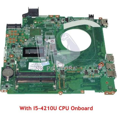 NOKOTION For HP Pavilion 15-P Laptop Motherboard 15.6 inch DDR3L SR1EF I5-4210U DDR3L 766469-501 766469-001 DAY11AMB6E0