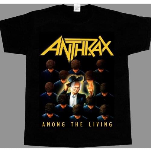 Anthrax among the living87 short long sleeve new black t shirt