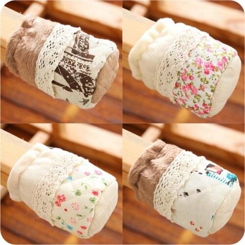 2021 New Home Hotel Lace Flower Sock Cloth Gloves For Table Chair Legs Covers Protect Floor Fashion Modern Europe Home Cotton