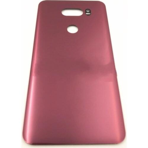 Original Glass Battery Back Cover+Logo For LG V30 Rear Housing Door Battery Cover For LG V30 back housing Replacement