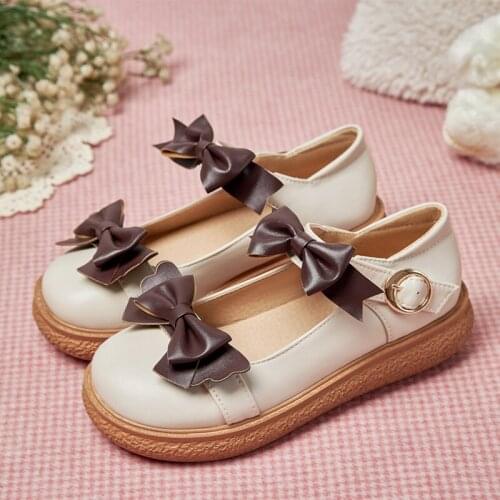 Authentic Original Lolita Lolita Shoes Flat Small-Large Size Soft Girl Student Girl Pumps Goth Shoes Kawaii Shoes