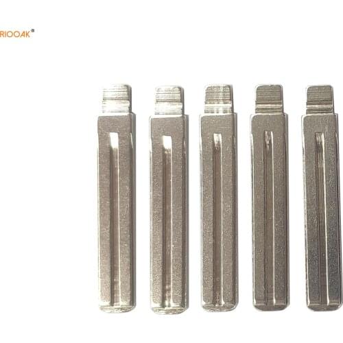 RIOOAK New 10PCS Metal Blank Flip Remote Key Blade For Kia For Hyundai IX35 I30 For Toyota Crown For Lexus Uncut TOY48 Blade