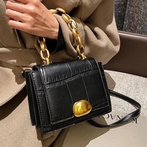 Luxury Brand Handbags and Purses 2020 Womens Winter Fashion Mini Shoulder Famous Designer Chain PU Leather Flap Crossbody Bag
