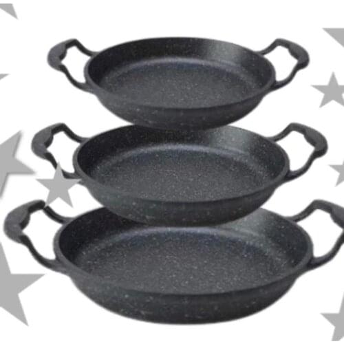 Sahan Team 3 Pcs (18cm-20cm-22cm) egg pan kitchen utensil