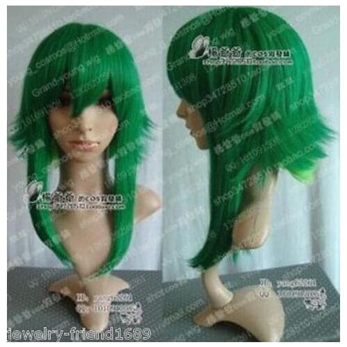 Shun Wholesale& heat resistant LY shipping>>>New wig Cosplay Vocaloid GUMI green Reflex Action Medium Heat Party wig