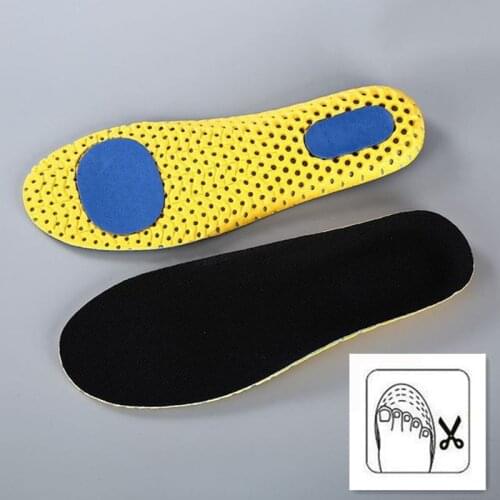 Memory Foam Insoles For Shoes Sole Mesh Deodorant Breathable Cushion Running Insoles For Feet Man Women Orthotic Insoles