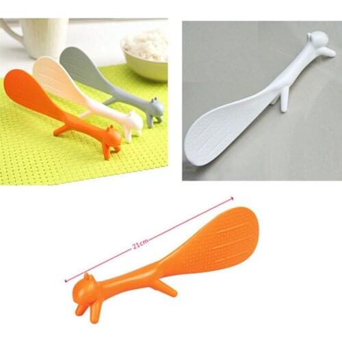 TENSKE.hot sell.Rice Paddle.Simple Practical Non Stick Rice Paddle Lovely Squirrel Soup Ladle Dinnerware Cooking Tools#23