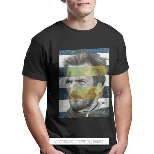 Vincent Van Gogh Post-Impressionist Painter TShirts For Men Self Portrait Clint Eastwood Fashion Harajuku Cotton Streetwear