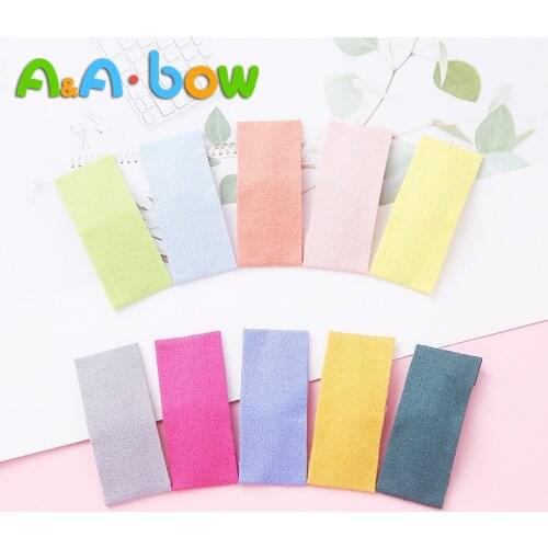 5pcs/lot Cute Hairpins Cloth Snap Hair Clip for Girls Square Hair Pins Kids Gift BB Hair Clip Candy Color Baby Hair Accessories