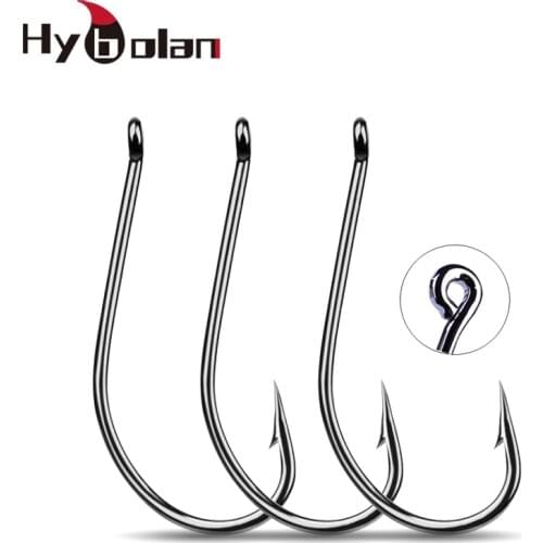 10pcs Coating High Carbon Stainless Steel Barbed Carp Fishing Circle Hooks Fly Fishing Sharp Jig Hook Tackle Accessories tool