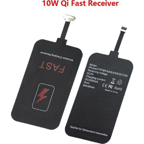 10W 5V/2A Qi Wireless Charger Receiver Phone Charger Coil USB-C For iPhone 4 5 5s 6 6s 7 7 Plus Xiaomi Type-C Fast Receptor