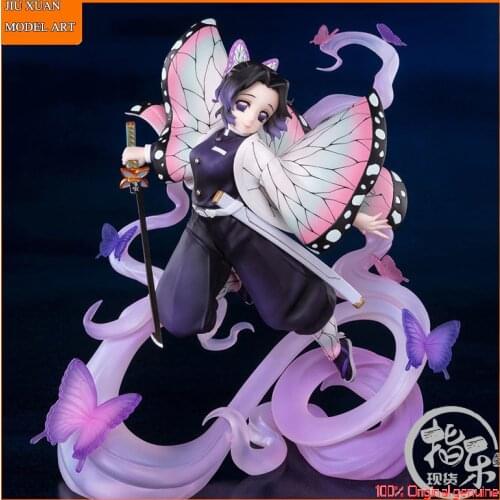 100% Original: Anime Demon Slayer Kochou Shinobu 17cm PVC Action Figure Anime Figure Model Toys Figure Collection Doll Gift