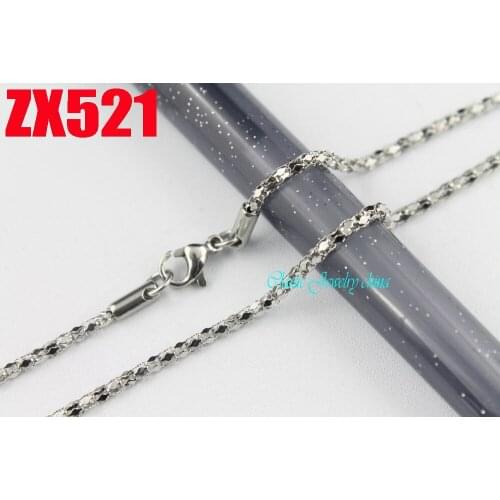 2.0mm Lantern chain stainless steel necklace fashion Sweater chain punk jewelry 20pcs ZX521