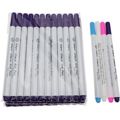 6PCS Sewing Accessories Patchwork Needlework Water Erasable Pens Fabric Markers Soluble Cross Stitch Chalk Tool Pencil