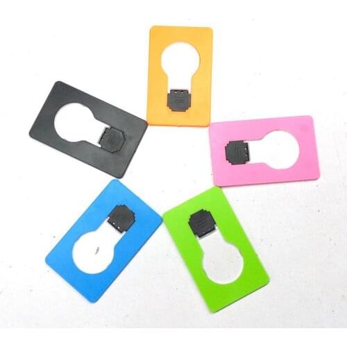 600pcs/lot Portable LED Card Light Pocket Lamp Put In Purse Wallet Hot Christmas Decoration Folding Xmas Bulb