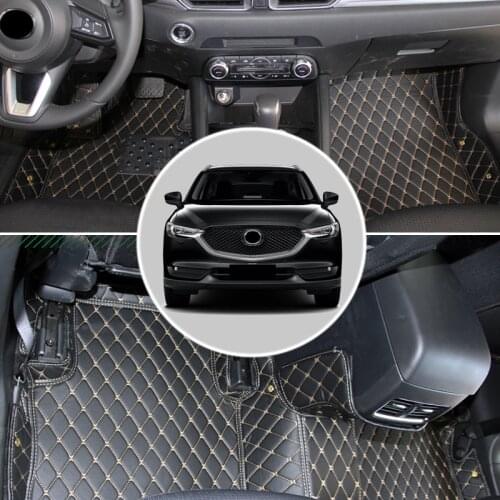 Car Accessories for Mazda CX-5 CX5 2nd Gen 2017 2018 2019 2020 Leather Interior Floor Carpets Foot Mats Pad 1set