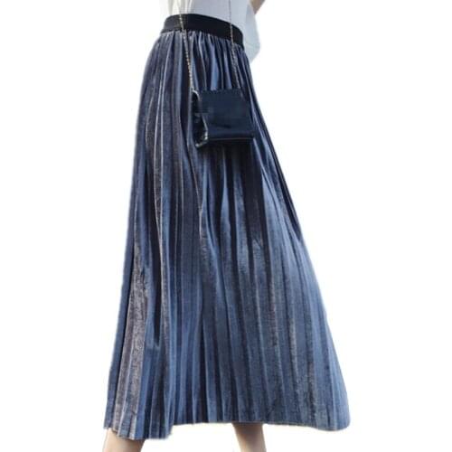 B3560 spring autumn winter 2020 new women fashion long style high-waisted skirt cheap wholesale