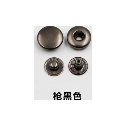 Free shipping 30pcs/lot gun black color metal snap buttons Coat copper button