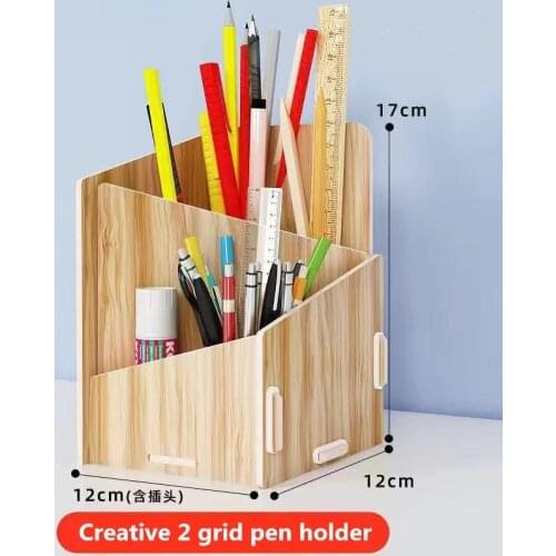 Free shipping DIY creative student simple pen holder, school supplies, stationery storage, stylish personality pen holder