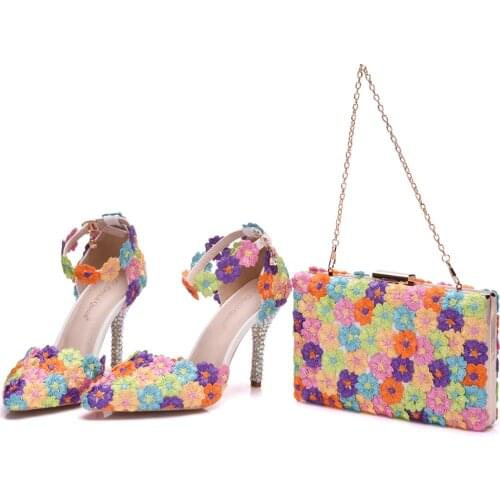 Crystal Queen Women's Bags With Flowers