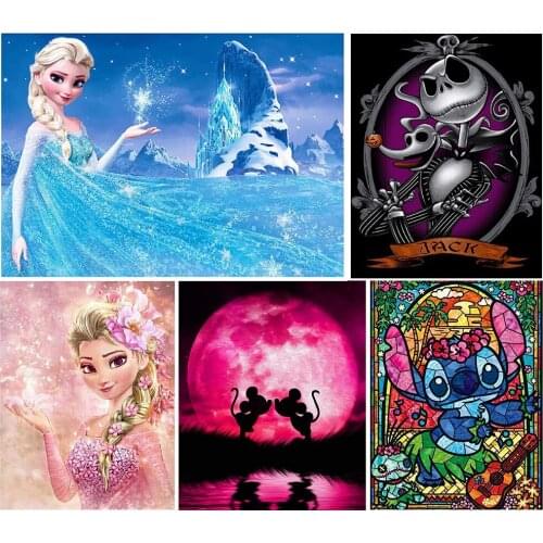 Disney Diamond Painting Cross Stitch Full Square Picture of Rhinestone DIY Mosaic Embroidery Full Round