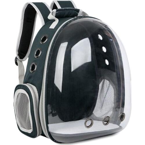 Breathable Transparent Capsule Pet Cat Puppy Travel Space Backpack Carrier Bag Y3NE