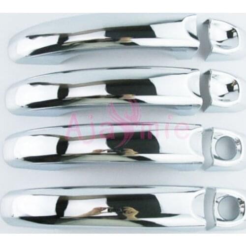 Chrome Car Styling Free Shipping Door Handle Cover 1 or 2 Key hole Frame Panel Overlay For Volkswagen VW Amarok Accessories