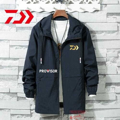 Daiwa Mens Autumn Winter New Fishing Clothing Outdoor Breathable Fishing Jackets Cycling Hiking Sport Hoodie Fishing Clothes