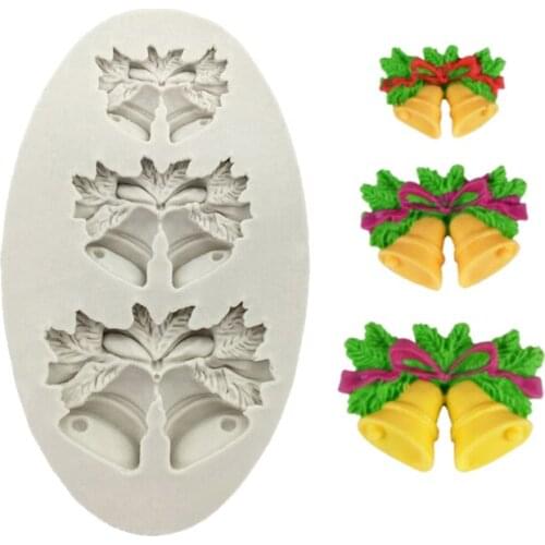 Jingling Bells Silicone Sugarcraft Mould Set, Fondant Cake Decorating Tools