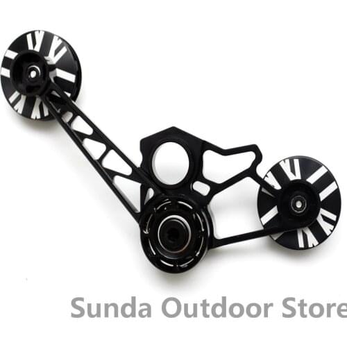 Aceoffix Chain Tensioner 1-2-3-4 Speed for brompton Bicycle Rear Derailleur Tensioner Aluminum Alloy Chain Tensioner