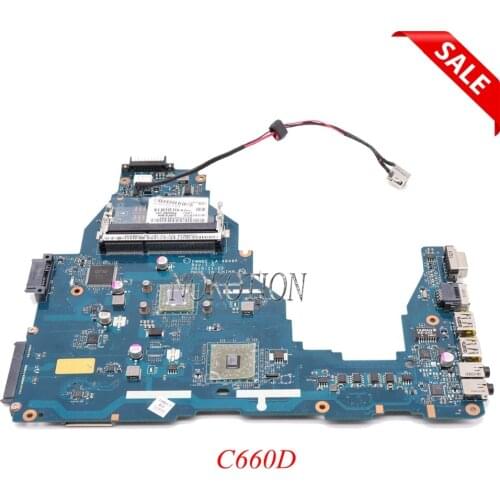 NOKOTION Laptop Motherboard For Toshiba Satellite C660D PWWBE LA-6849P K000115140 K000128540 Main Board Full Tested