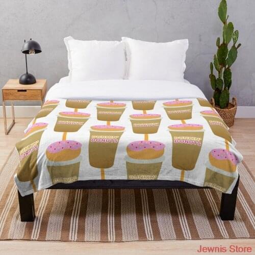 Dunkin Donuts Throw Blanket blanket cover, warm decoration, bed and sofa, applicable to men and women
