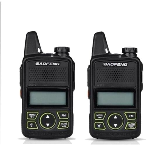 BaoFeng BF-T1 MINI Two Way Radio UHF 400-470mhz 20CH Portable Walkie Talkie Ham FM Radio Transceiver Interphone Original 2PCS