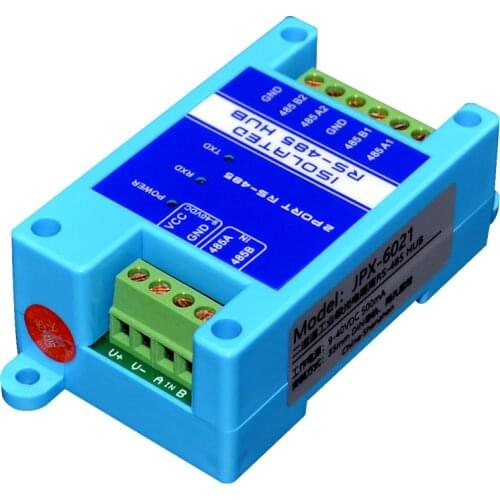 485 repeater photoelectric isolation industrial grade RS485 hub 2-port signal amplifier anti-interference lightning protection