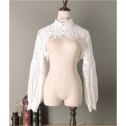 2021 New Fashion Korean hollow shirt Sweater fake shirt collar Fake Collar Ruffles Classic Women Cotton Lace sweater decorative