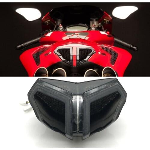 Motorcycle LED Taillight for DUCATI 848 2008-14 1098 1198 2007-13 Brake Turn Signals Integrated Rear Tail Light Blinker