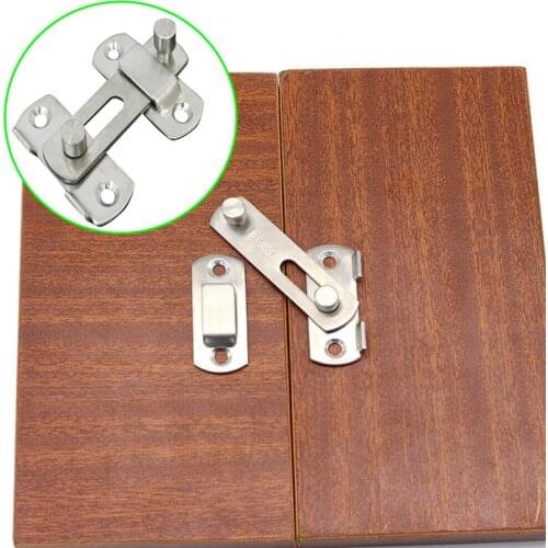 Stainless Steel Sliding Door Gate Bolt Latch Pet Cage Safety Hardware Locks Table Cabinet Bolt Safety Bolt Lock With Screws