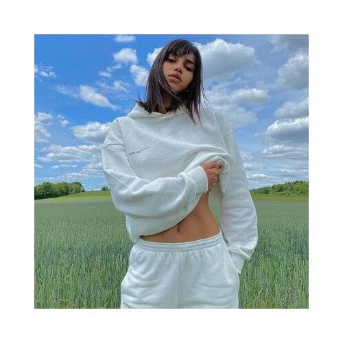 Women Cotton sweatshirt Hoodies jersey Sweatshirts Female Lady Autumn hoodie para Solid thrasher hoody clothes long sleeve Tops