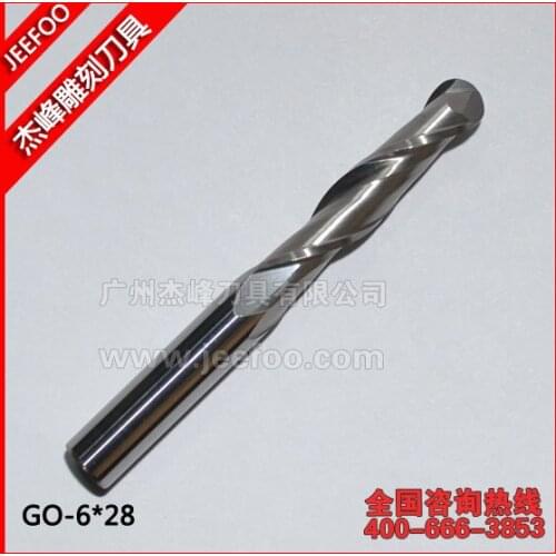 6*28 Two Flutes Ball Nosed Bits, CNC Cutting Tools, Mill Bits, CNC Router Bits for Engraving Tools