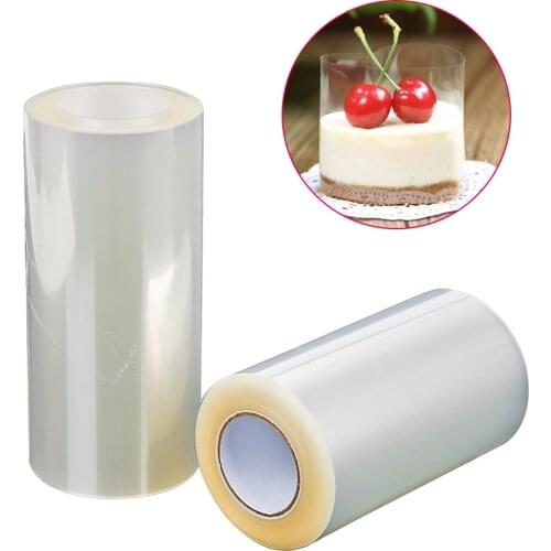 8/10cm Transparent Cake Collar Mousse Surrounding Edge Wrapping Tape Chocolate Candy Baking Surround Film Lining Ring Molds
