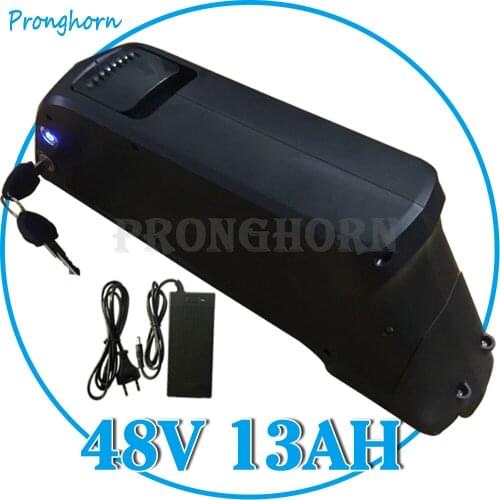 Shark With USB Ebike Battery 48V 8Ah 9Ah 10Ah 11Ah 12Ah 13Ah Lithium Battery with 30A BMS for 750W 1000W Bafang/Tongsheng Motor