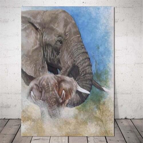 5D DIY Diamond Painting Animal elephant Full Square/Round Mosaic Diamond Embroidery Picture Of Rhinestones home decoration TY904